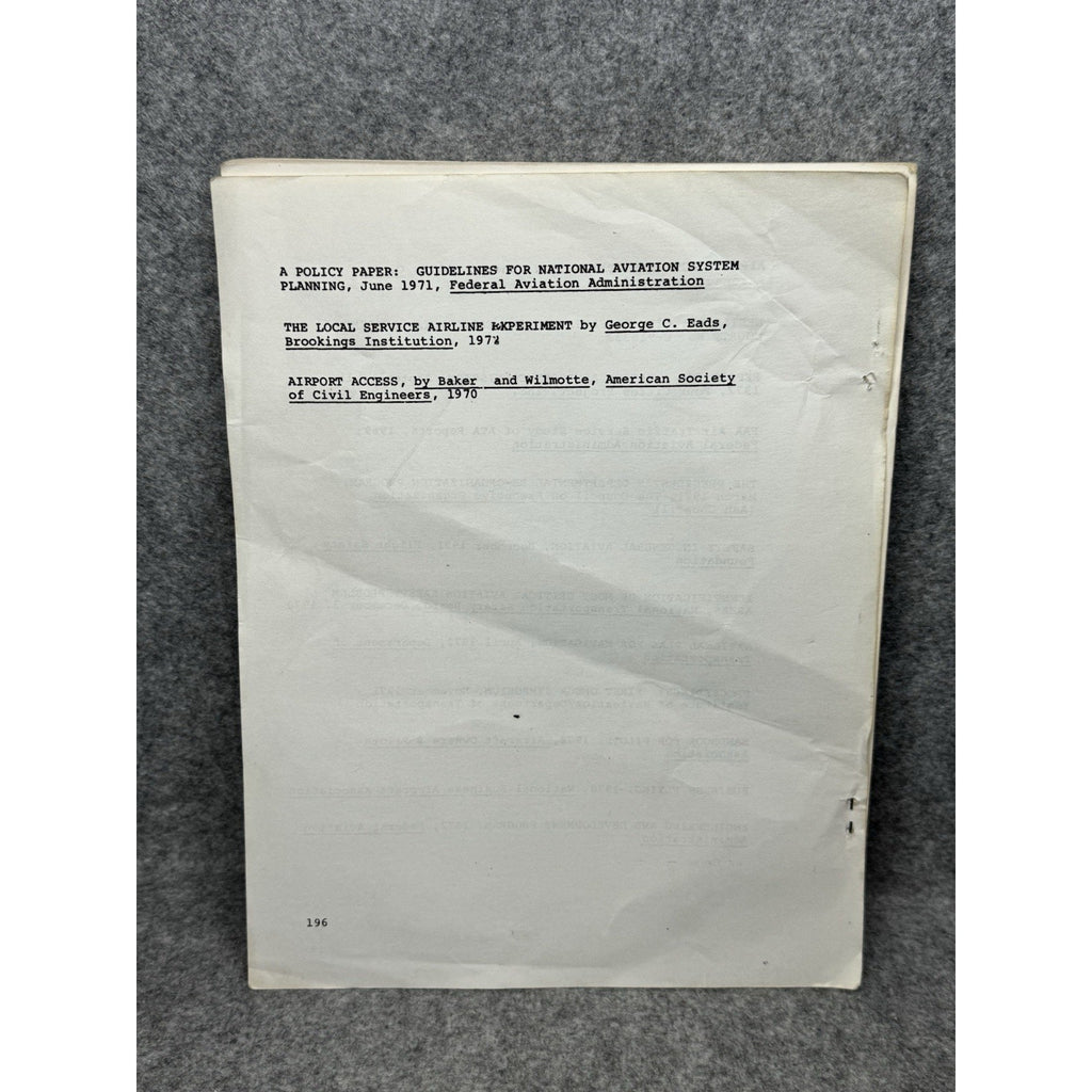 Government and Aviation T.C. Clay Embry-Riddle AS-303 Sixth Edition 1979