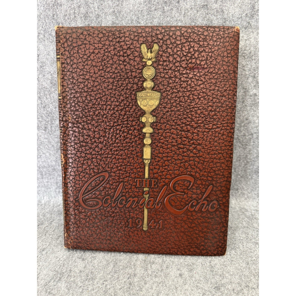 1941 Colonial Echo William & Mary Yearbook Williamsburg VA WWII Era HC