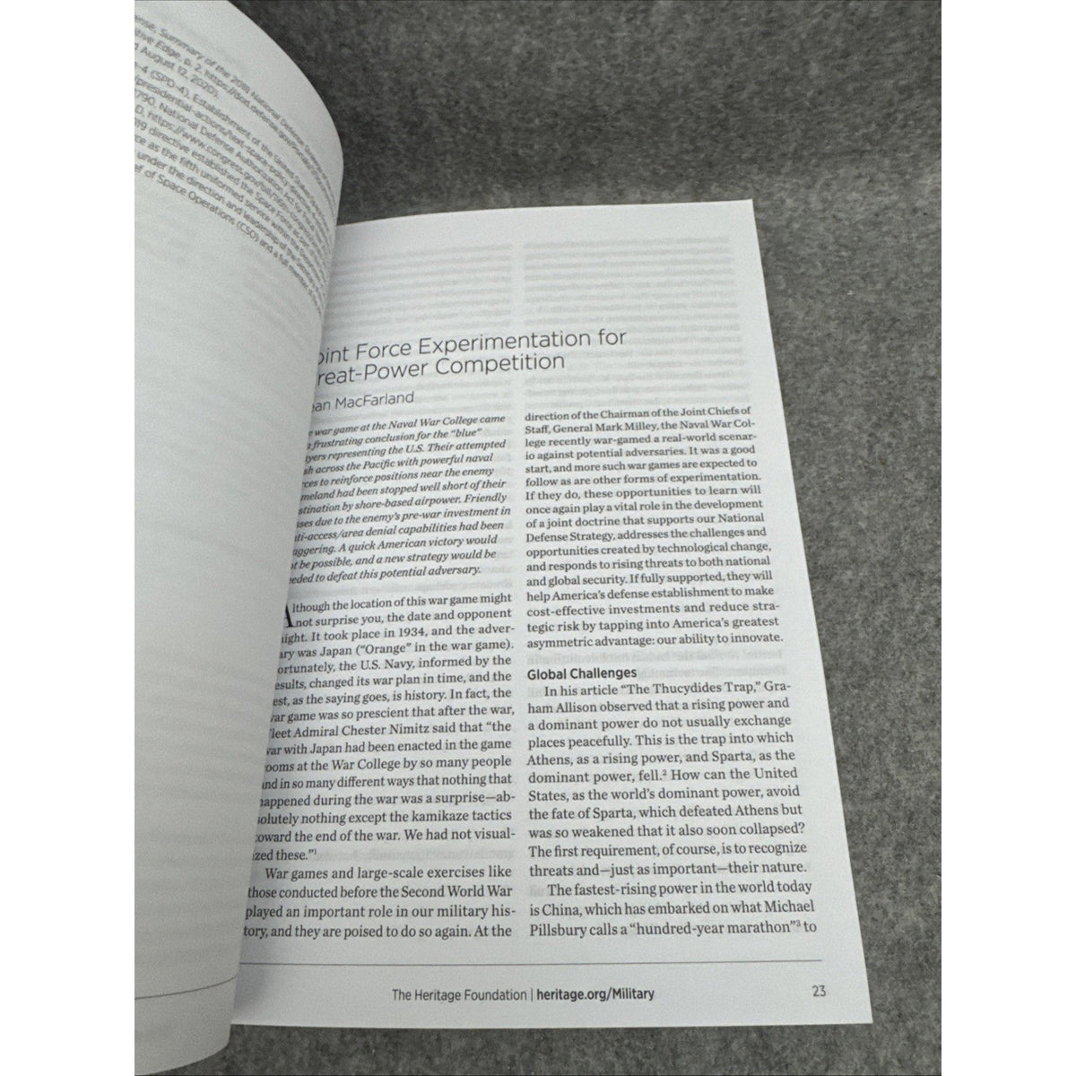 2021 Index of American Military Strength paperback