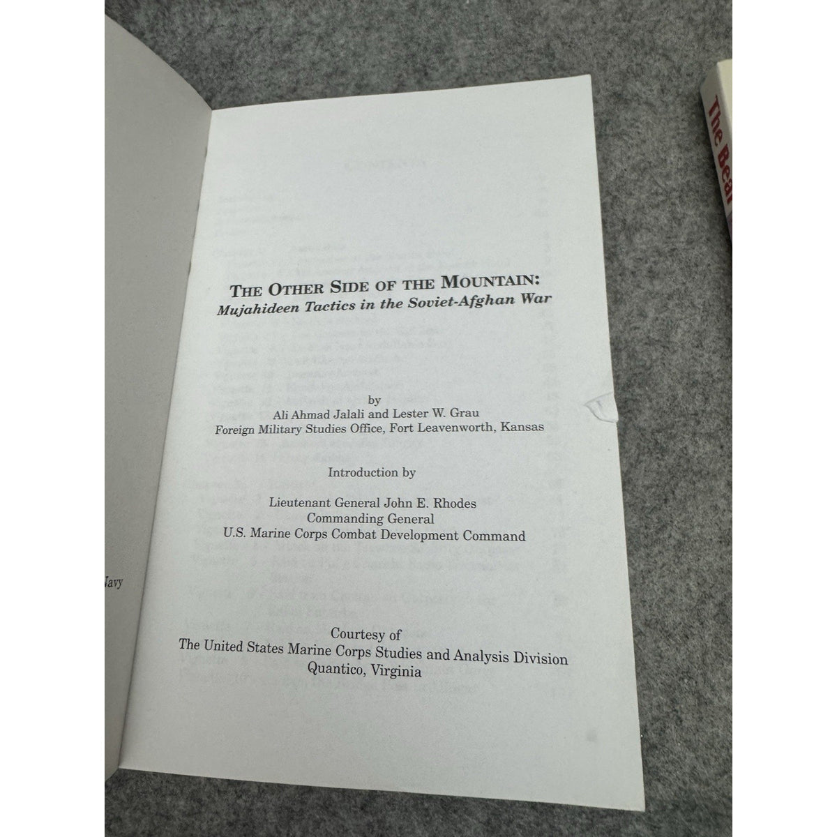 The Bear Went Over Mountain & Other Side Mountain Afghan War 2 Book Set