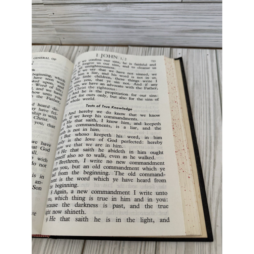 Vintage KJV New Testament & Psalms Large Print ABS Bible Black HC