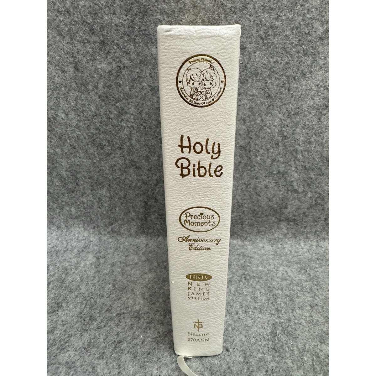 Precious Moments 30th Anniversary Bible NKJV White Leather HC 2004 Ltd Ed