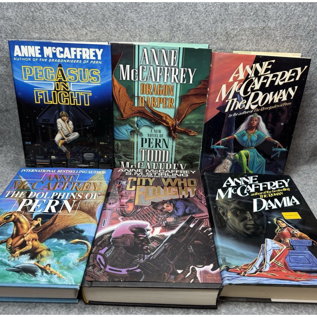 Anne McCaffrey 6 Hardcover Book Lot Pern Pegasus 4 First Editions w/DJ
