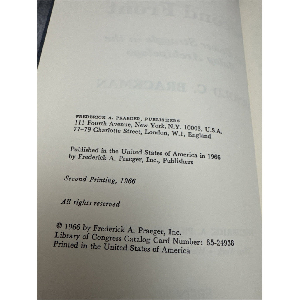 Arnold C BRACKMAN / Southeast Asia's Second Front The Power Struggle 1966