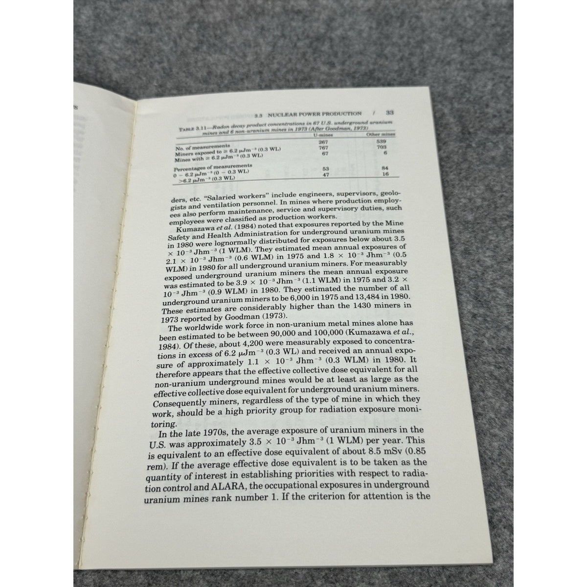 1989 Exposure U.S. Population Occupational Radiation NCRP Report No. 101