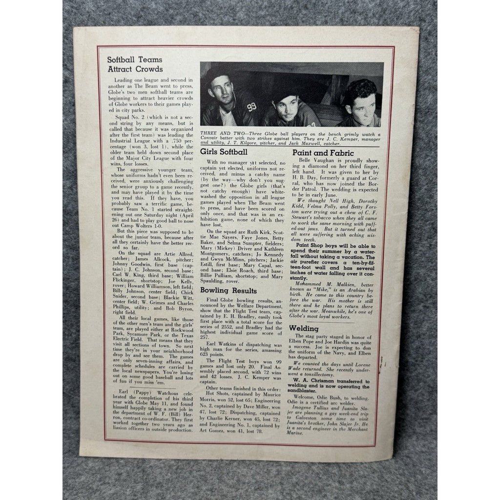 1944 Globe Beam May Pre-Invasion D-Day Editorial C-46 Commando WWII Magazine