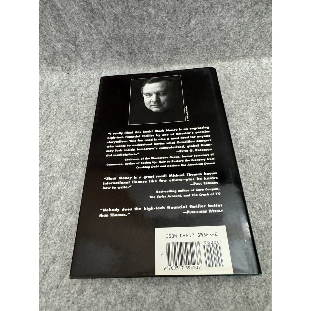 Black Money Michael M Thomas 1994 1st Edition HC DJ Crown Thriller
