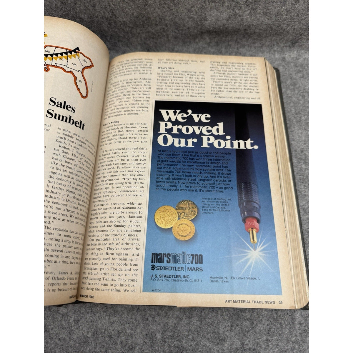 Art Material Trade News Vol 35 1983 Bound Annual HC Art Supply Industry