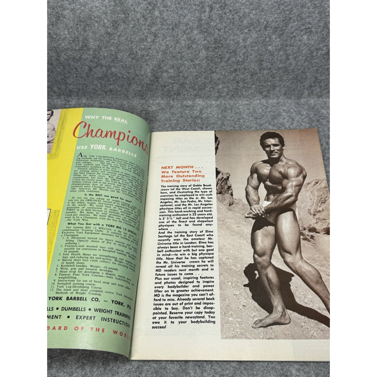 1966 Muscular Development Magazine Bill Pearl Reg Park Vintage Bodybuilding