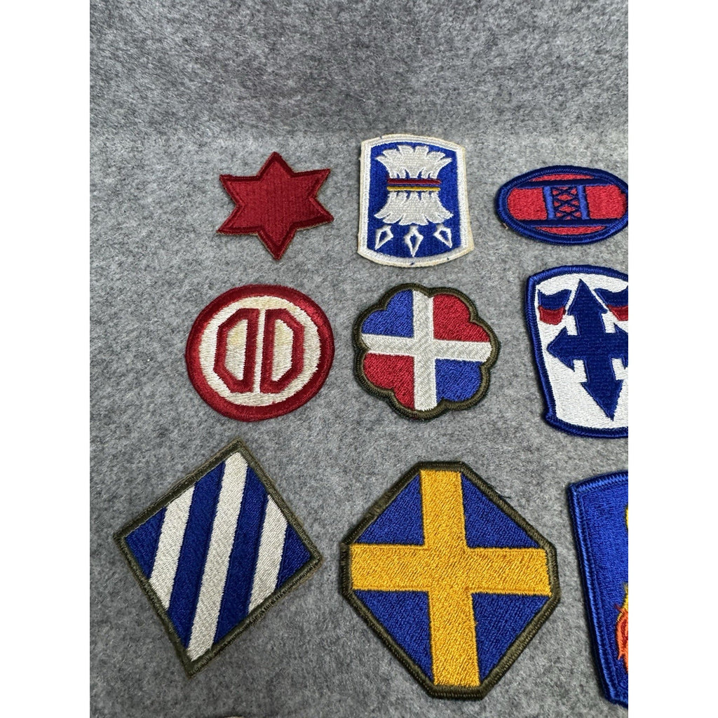 23 Vintage US Army Patches Lot Big Red One Infantry Divisions Brigade Insignia
