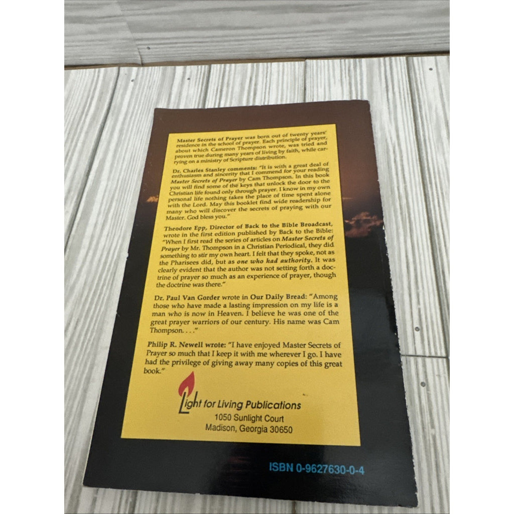 Master Secrets of Prayer by Cameron V. Thompson