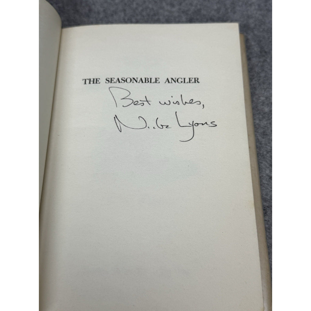 The Seasonable Angler Nick Lyons Signed 1970 First Edition Fly Fishing HC DJ