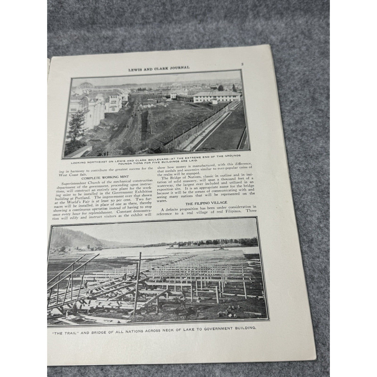 1904 Lewis & Clark Journal Portland 1905 World’s Fair Exposition Ephemera Lot