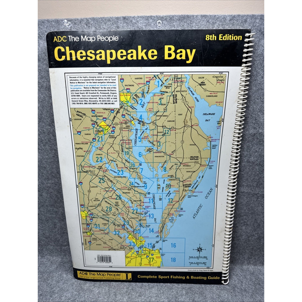 Atlas Chesapeake Bay VA by the Map People Staff ADC (2005, Book, Other)