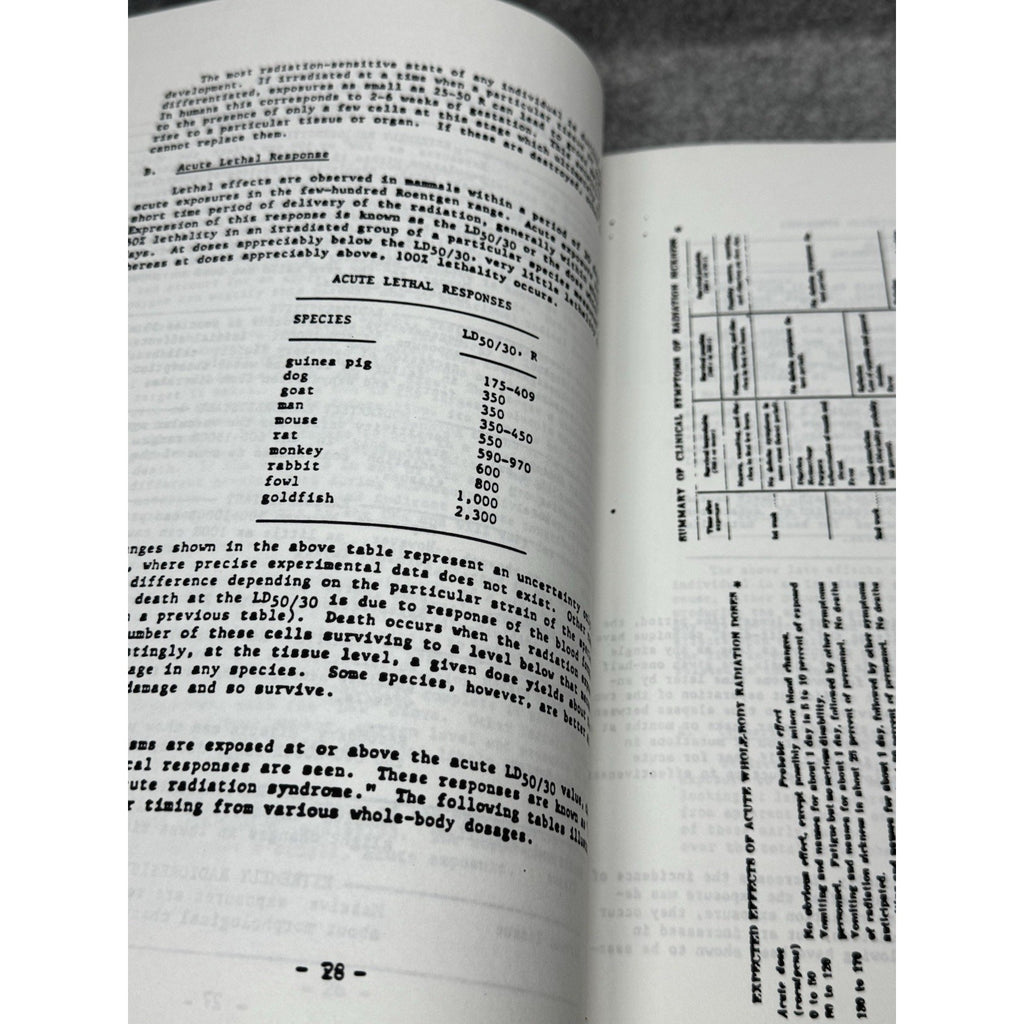 Vintage c1992 Radiation Safety Training Manual Nuclear Lab Health Physics