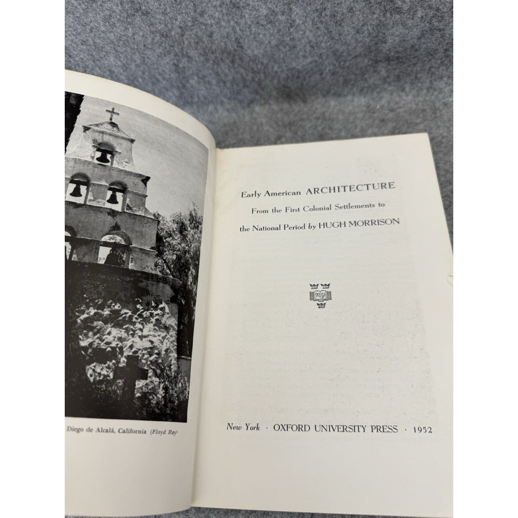 Early American Architecture Hugh Morrison 1966 HC Oxford Colonial History