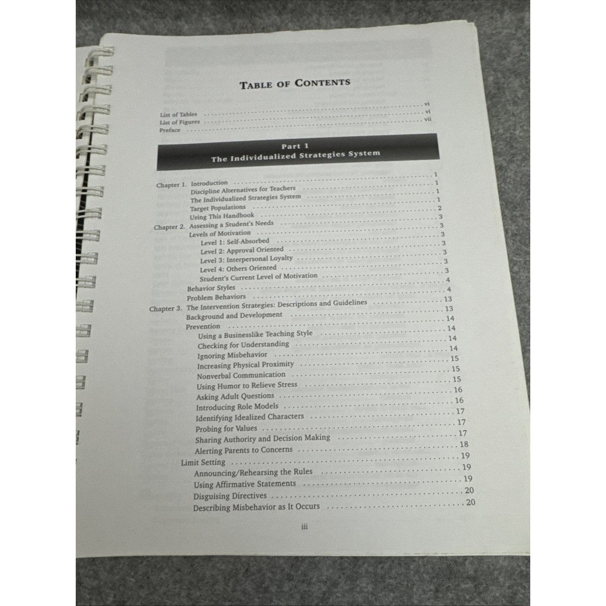Handbook of Individualized Strategies for Classroom Discipline