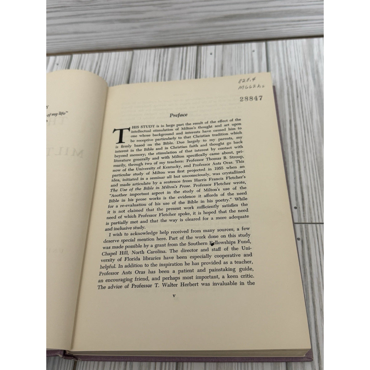 The Bible in Milton’s Epics James H Sims 1962 1st Ed University Florida Press
