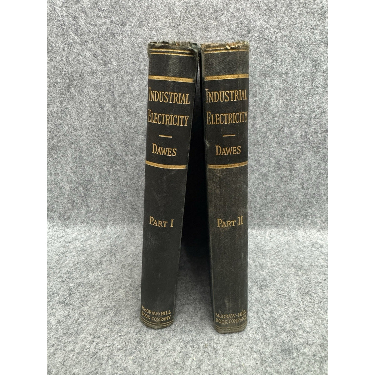 1939 Industrial Electricity Part I & II Chester L Dawes HC Book Set