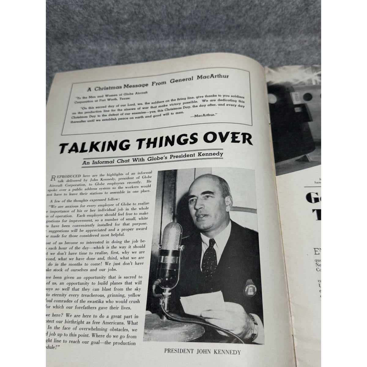 1942 Globe Beam WWII Aircraft Magazine Black Workers Fort Worth Texas December