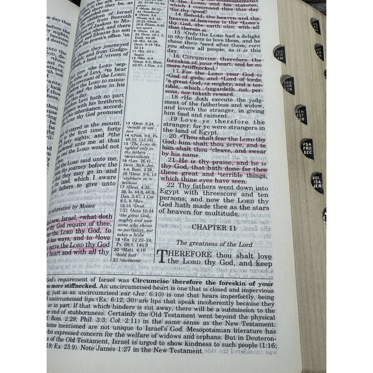 1993 King James Study Bible KJV Genuine Bonded Leather Red Indexed