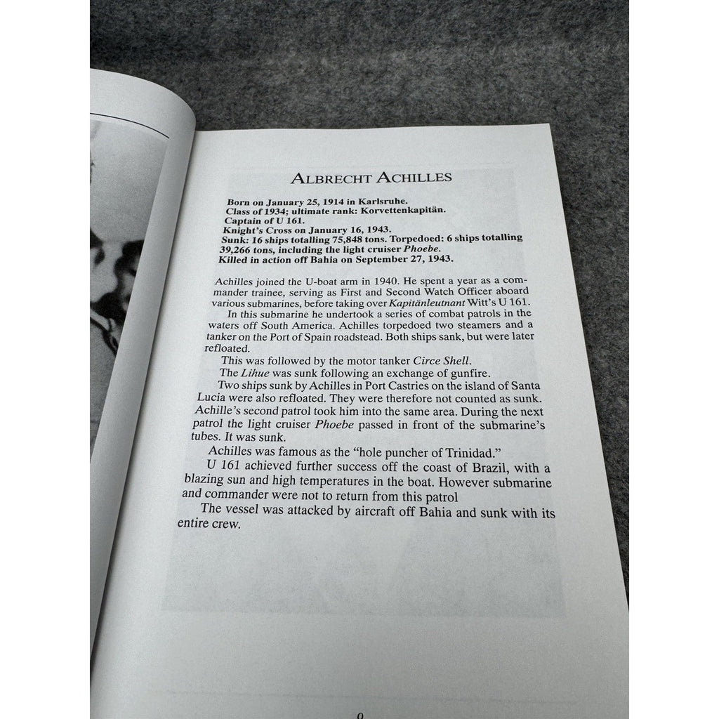 Knight’s Cross Holders U-Boat Service Kurowski Book + 4 Signed Commander Photos