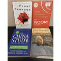 Health & Nutrition Book Lot 4 China Study Noom Plant Paradox Goodall