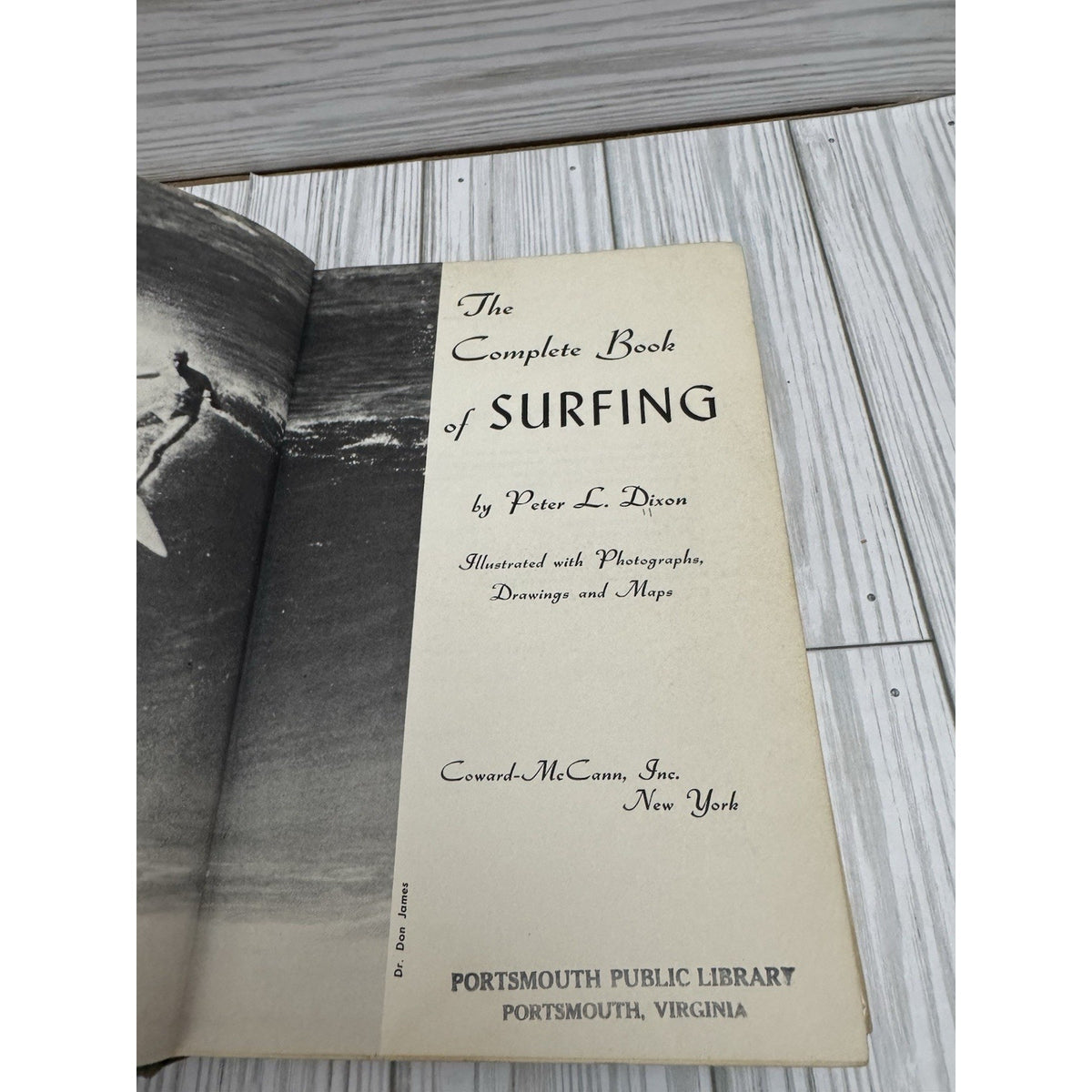 1965 Complete Book of Surfing Peter L Dixon HC DJ 1st Ed Illustrated