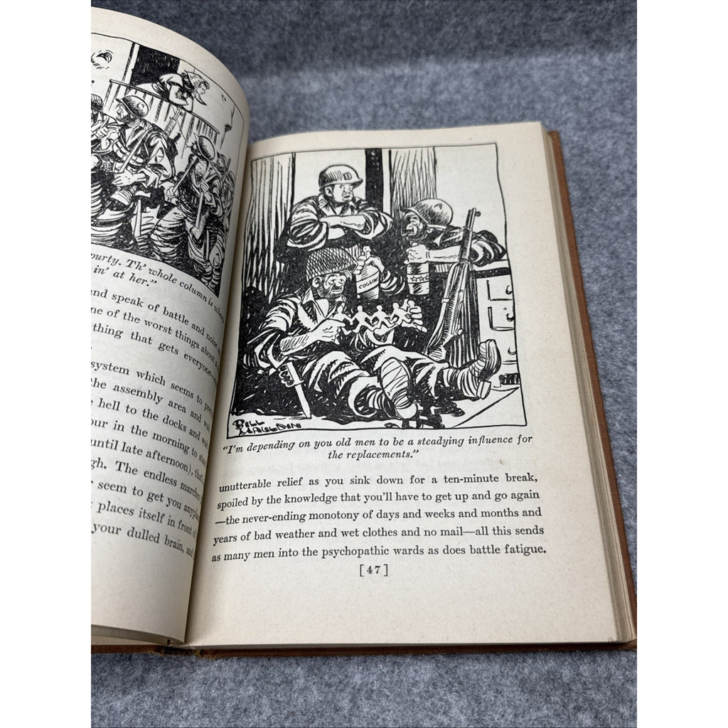 Up Front Bill Mauldin 1945 HC WWII 1st Edition Illustrated, Cartoonist