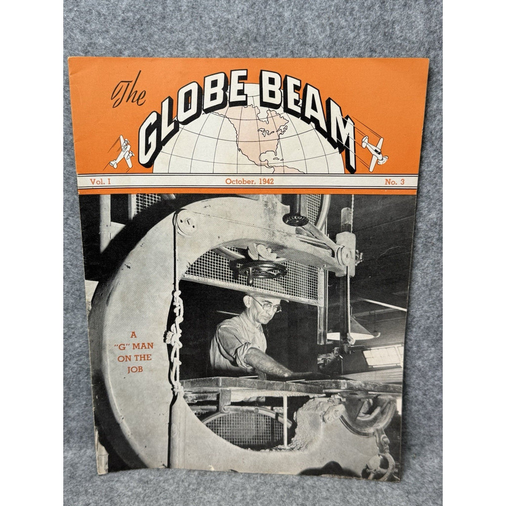 1942 Globe Beam WWII Aircraft Magazine Fort Worth Texas October POW War Chest