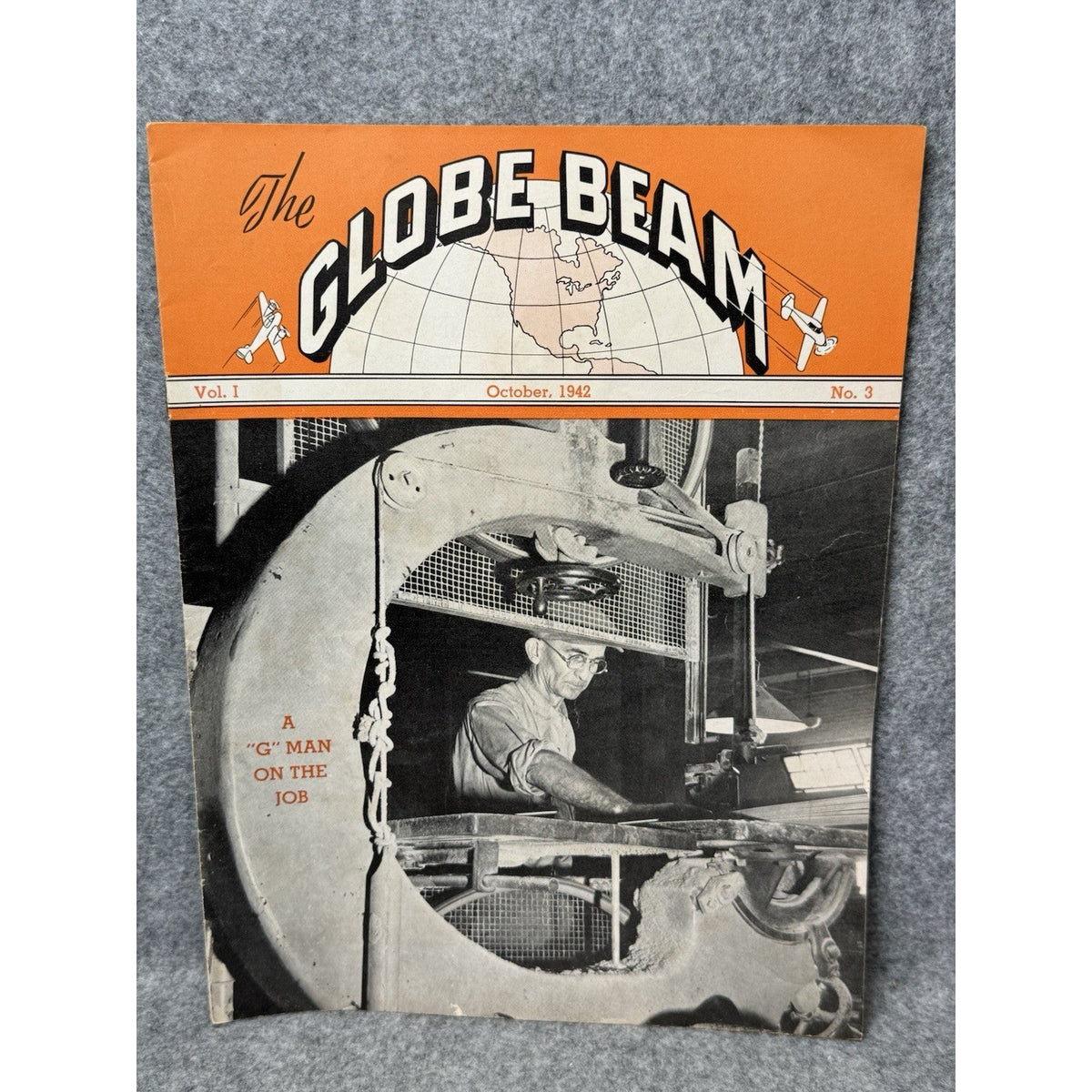 1942 Globe Beam WWII Aircraft Magazine Fort Worth Texas October POW War Chest