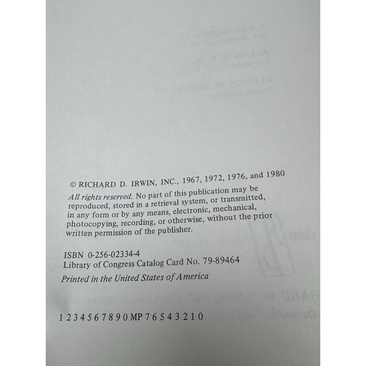 Labor Economics Marshall King Briggs 1980 4th Ed Wages Trade Unionism HC