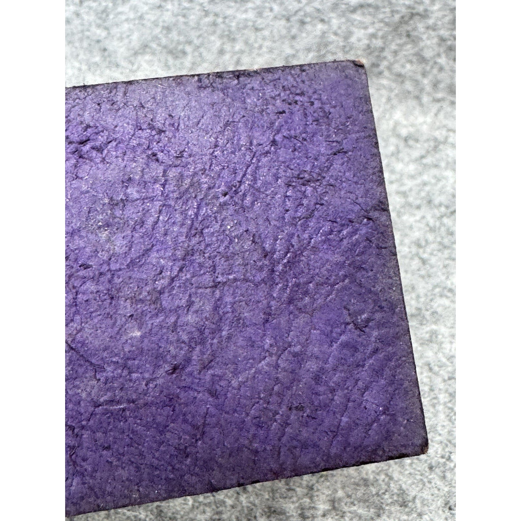 Vintage Oregon State Seal Purple Leather Silver Stamped Emblem 2.5 x 2 Inches