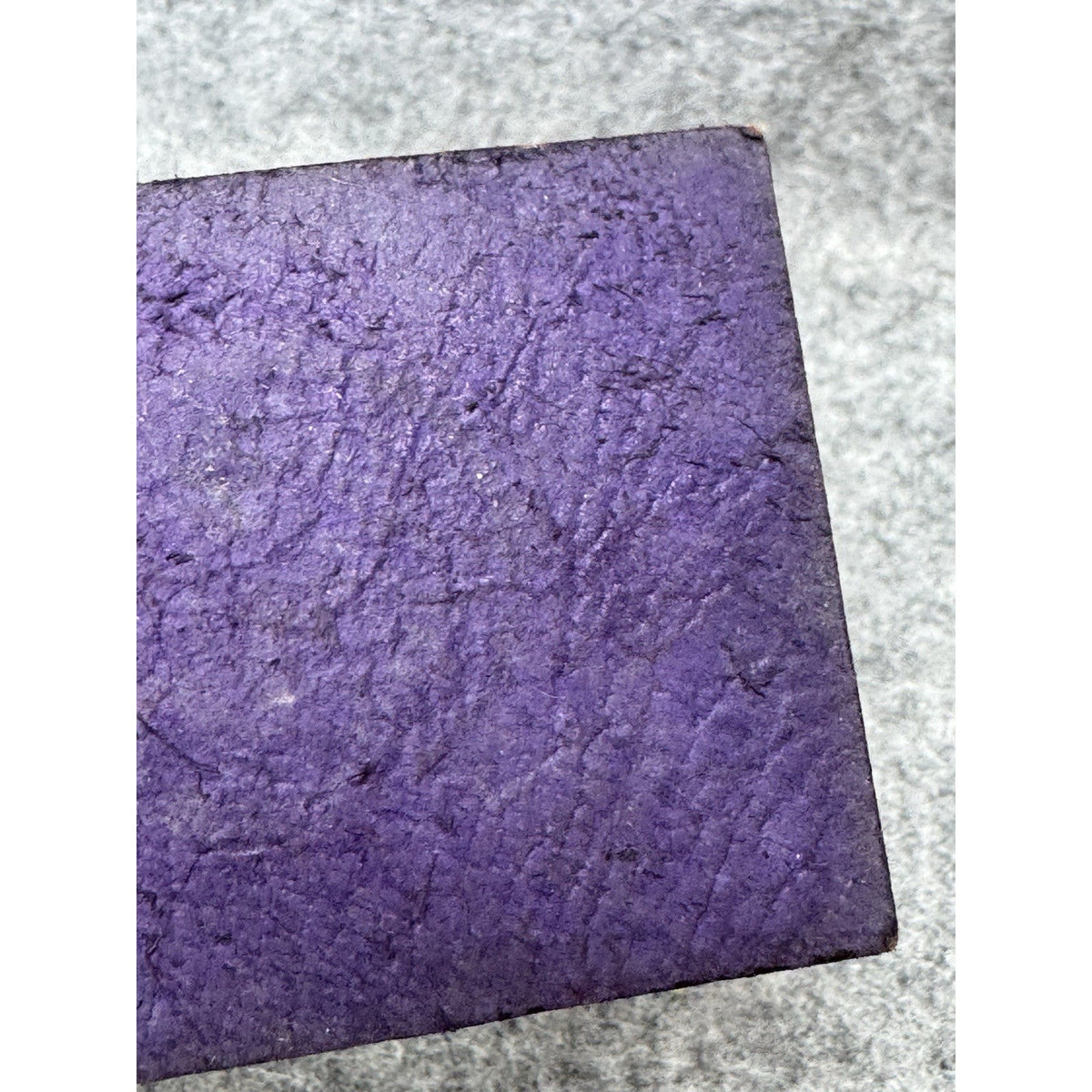 Vintage Oregon State Seal Purple Leather Silver Stamped Emblem 2.5 x 2 Inches