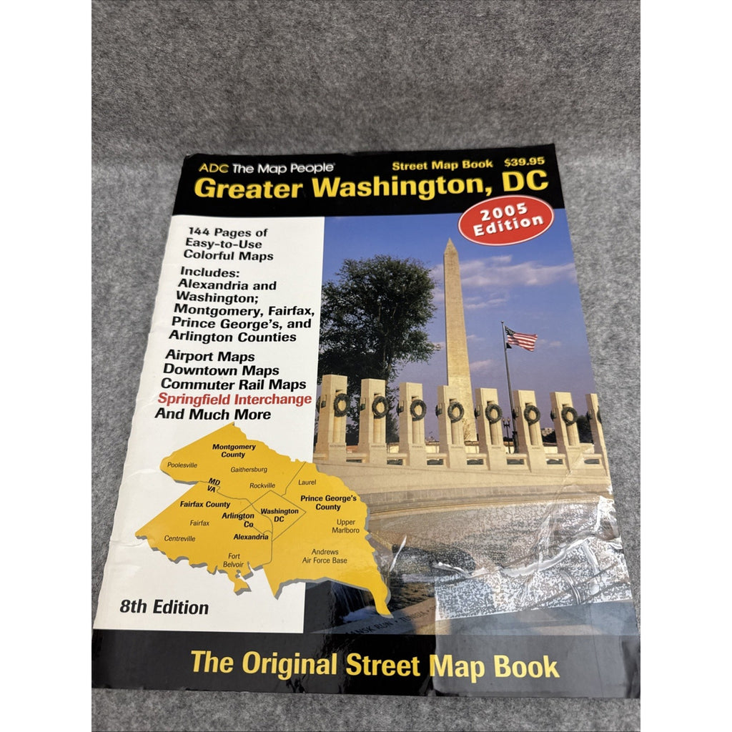 Washington, DC Street Map Book by the Map People Staff ADC (2005, Other)