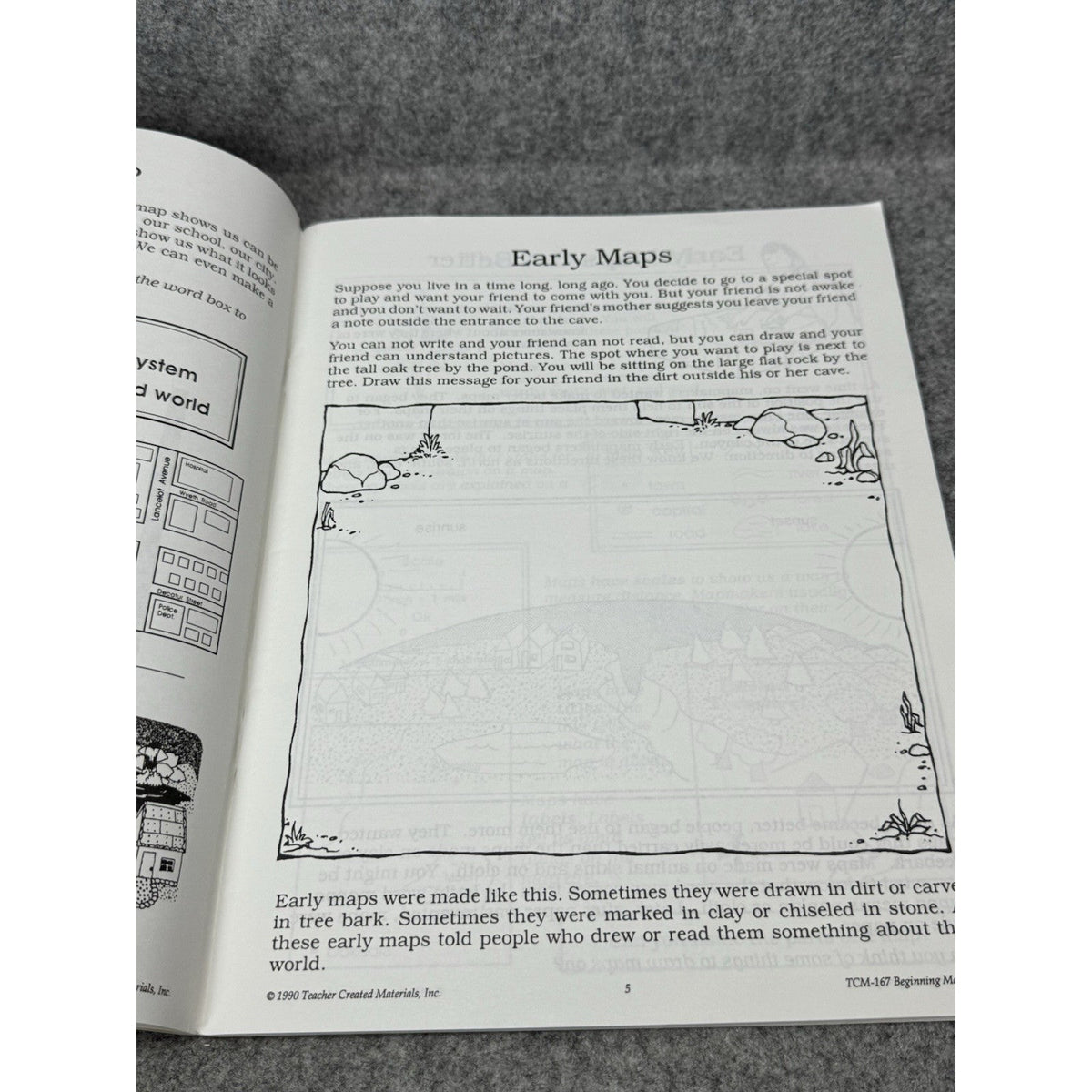 Beginning Map Skills 1990 Geography Workbook Primary Teacher Created Materials