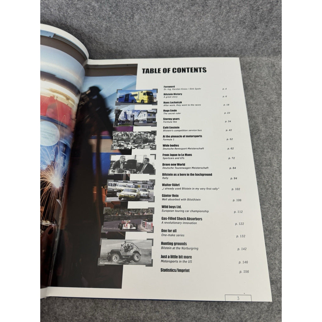 Bilstein Motorsport Story 50 Years of Speed HC Racing History Book w Stickers