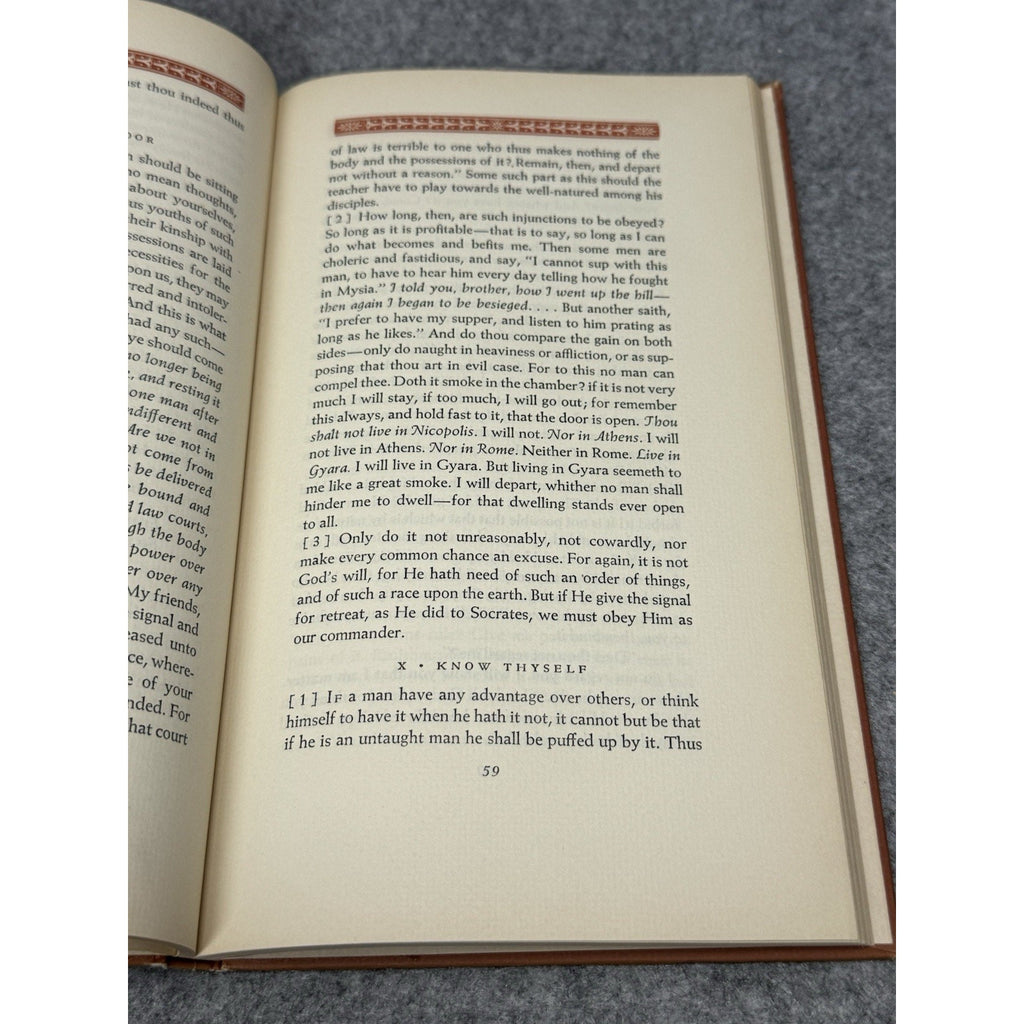1947 Discourses of Epictetus Peter Pauper Press Stoic Philosophy Hardcover