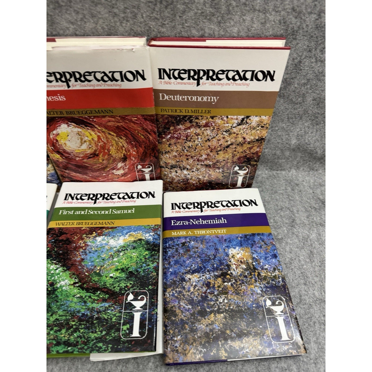 Interpretation Bible Commentary Lot 11 HC DJ Brueggemann Genesis Acts Knox