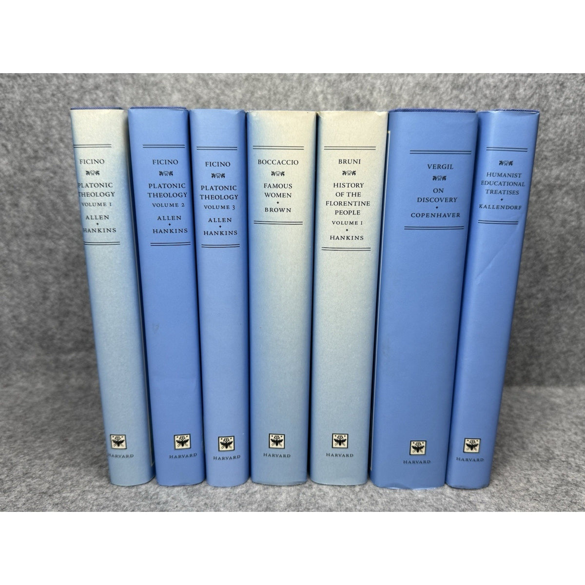 I Tatti Renaissance Library Vols 1-7 Harvard 2001-03 7 HC Ficino Boccaccio
