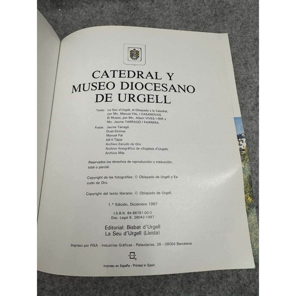 1987 Catedral y Museo Diocesano de Urgell PB Spanish Cathedral Guide