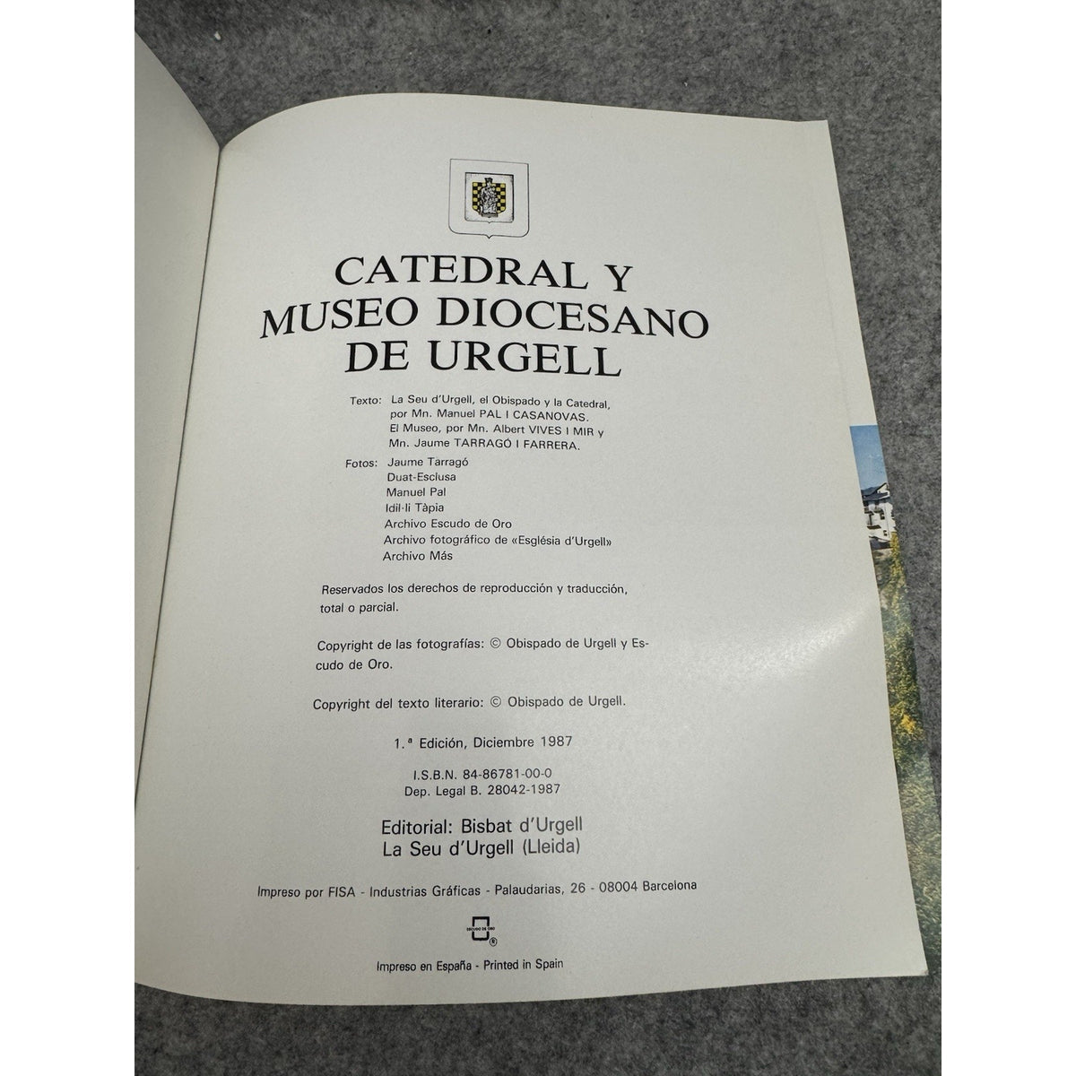 1987 Catedral y Museo Diocesano de Urgell PB Spanish Cathedral Guide