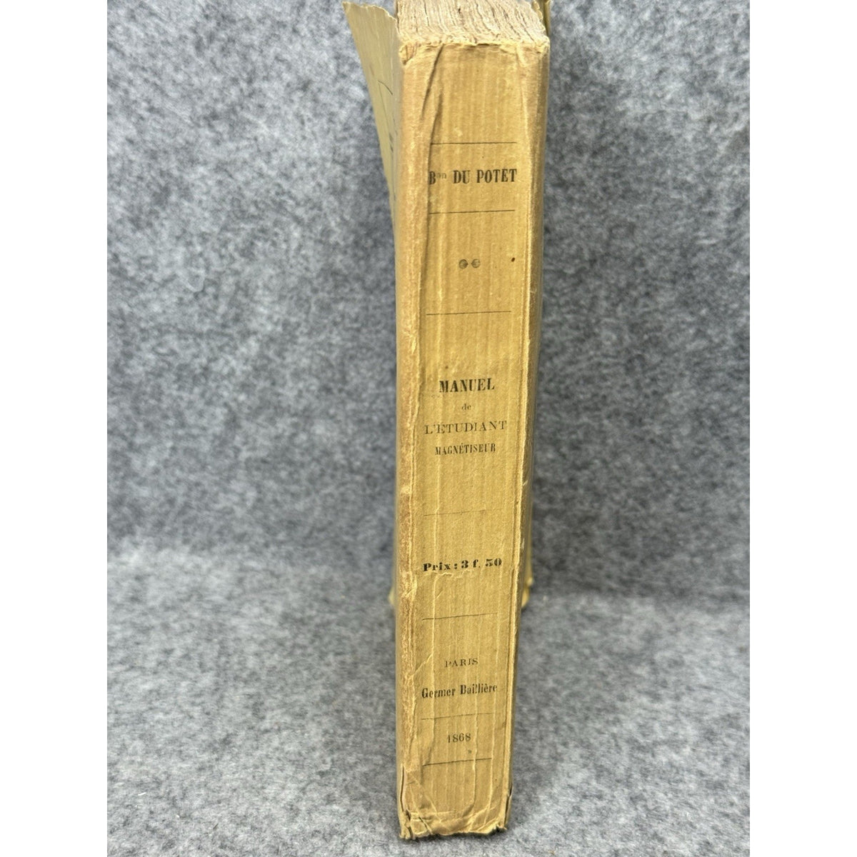 Rare 1868 Du Potet Manuel Magnetiseur Mesmerism Occult Illustrated French Book