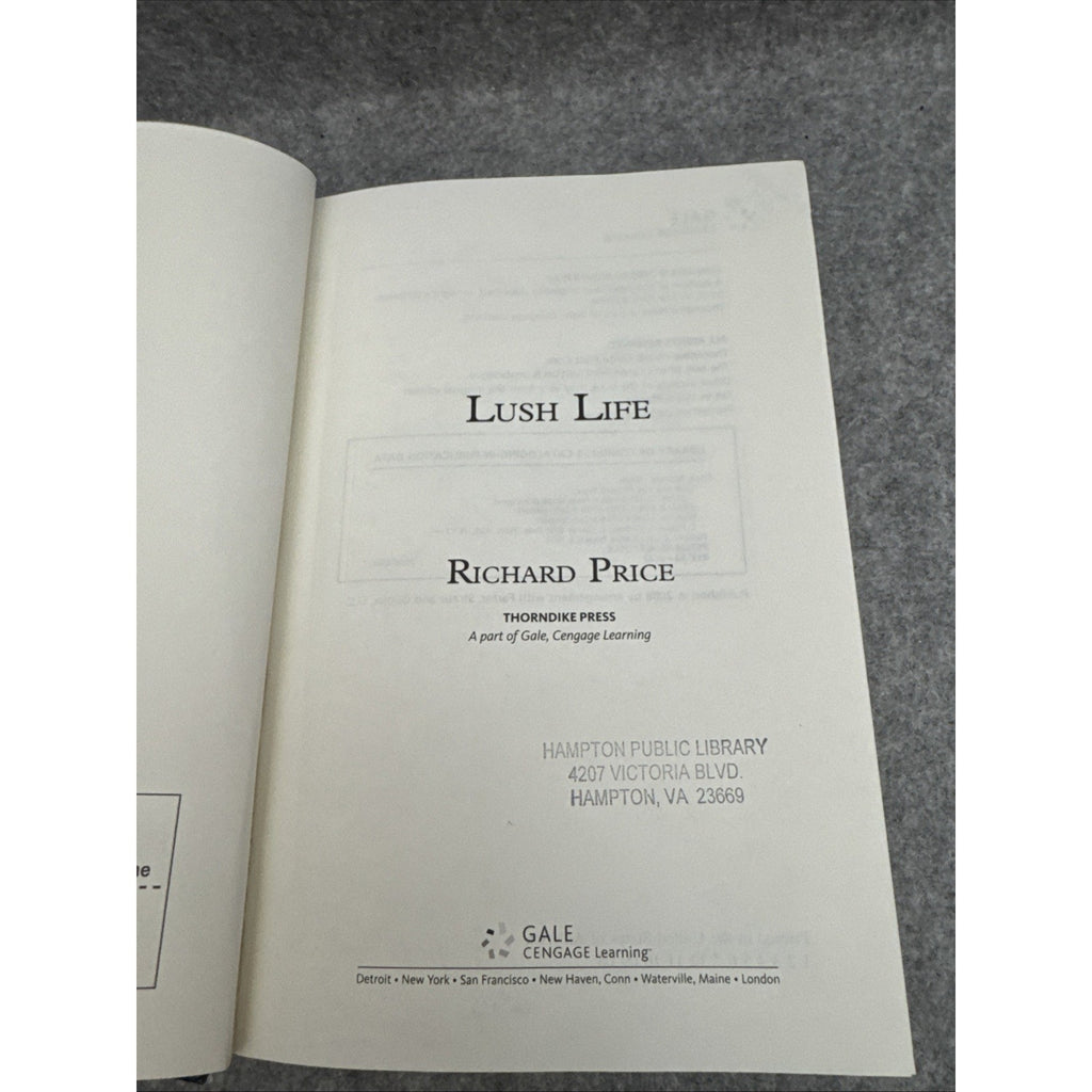 Lush Life by Richard Price (2008, Hardcover)