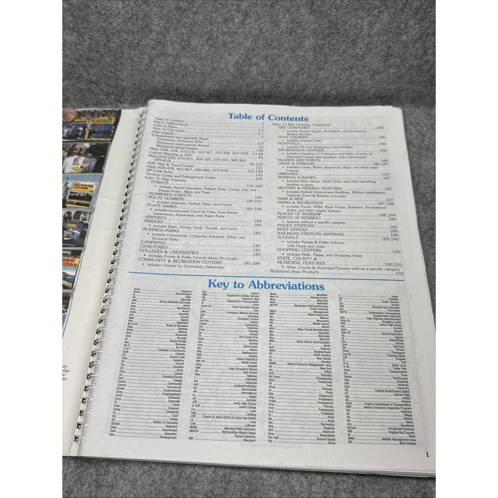 Richmond, VA Greater Atlas by the Map People Staff ADC (2004, Other)