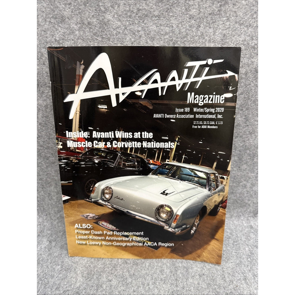 Avanti Magazine issue 189 winter/spring 2020
