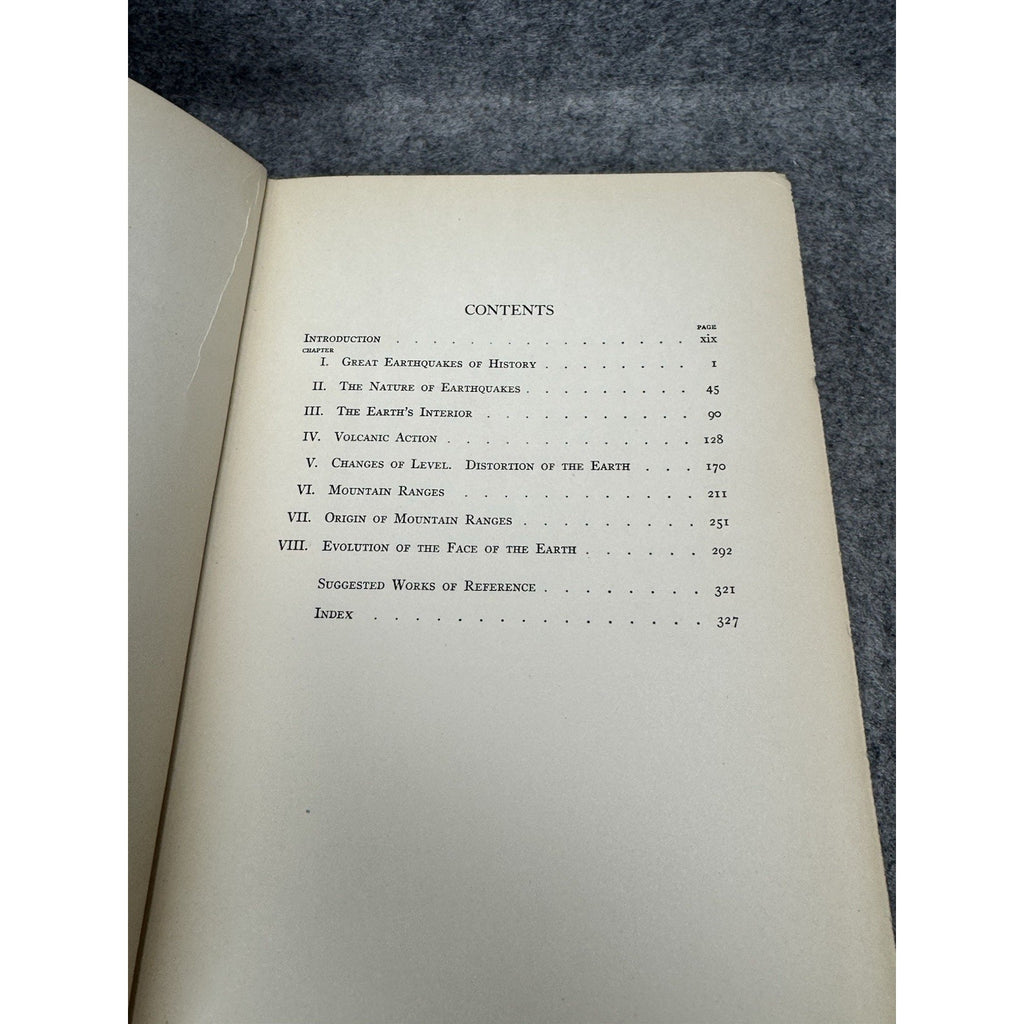1926 Our Mobile Earth Reginald Daly First Edition Illustrated Geology Volcanoes