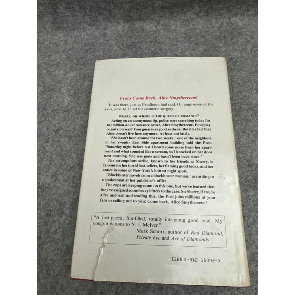 Come Back, Alice Smythereene by N. J. McIver