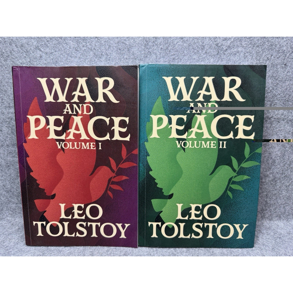 2024 War and Peace Leo Tolstoy Volumes 1 & 2 Two-Book Paperback Set