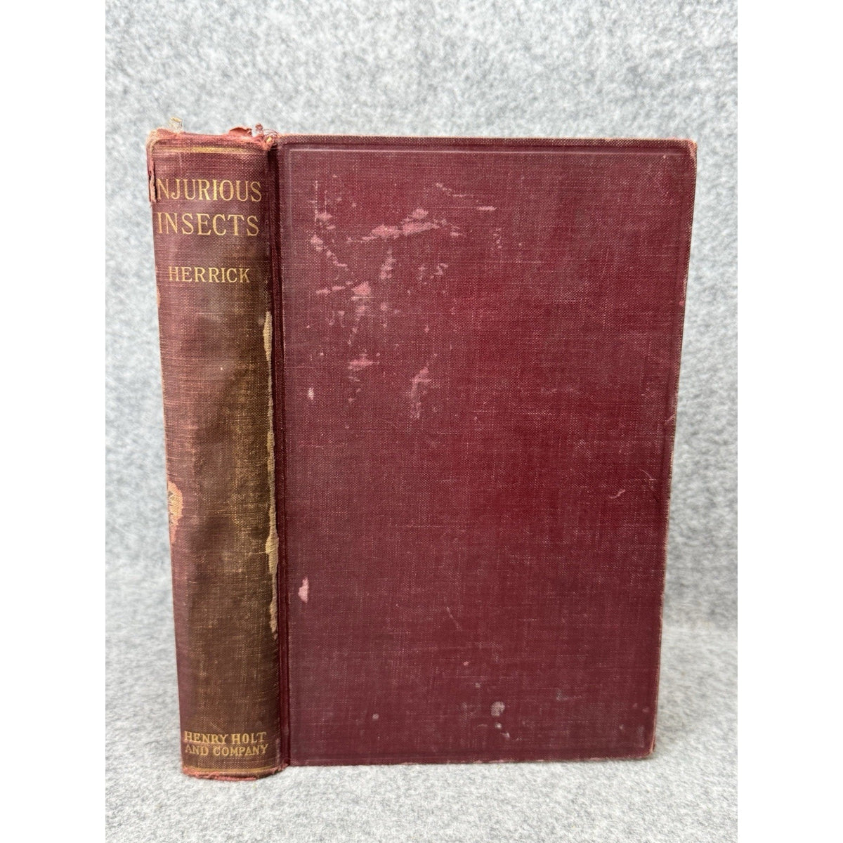 1927 Manual of Injurious Insects Glenn W Herrick Illustrated Entomology HC